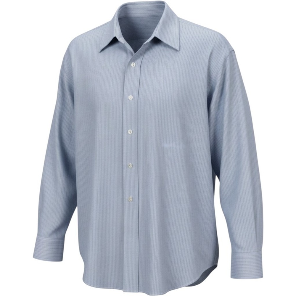 Ketch Vintage long-sleeved button-up collared dress shirt chest pocket Sz 18 1/2
